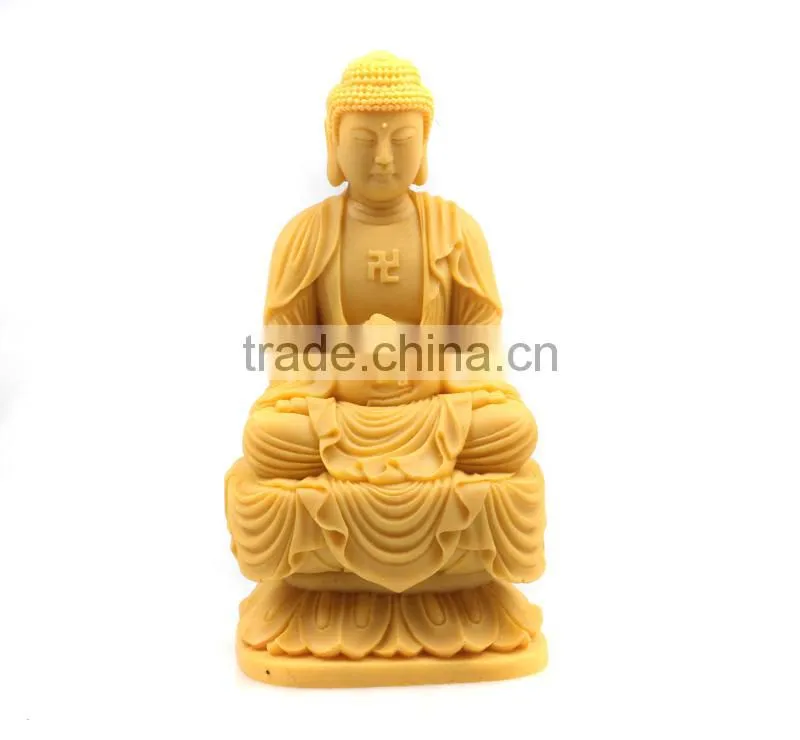 Ployresin Antique Gold Buddha Statue