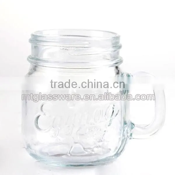 9.5oz small mini glass clear mason jar