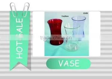 frosted yellow glass vases decoratives GV24