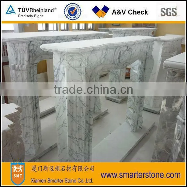 White Marble Fireplace Hearths