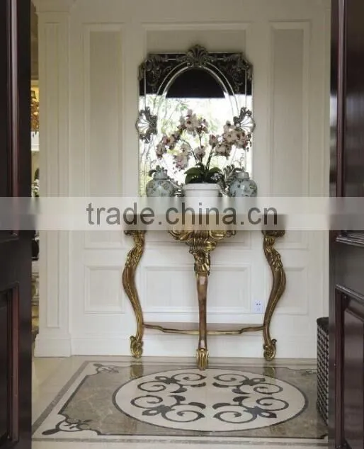 Factory Wholesales Side console table with mirror set