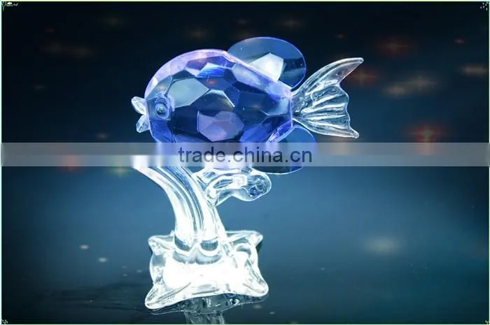 Colorful crystal seafish model as special wedding gift or beautiful crystal Christmas gift