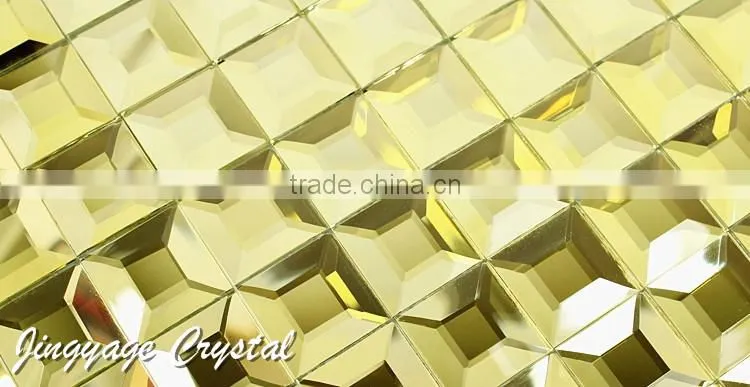 Diamond 5 surface glass mosaic tile 30*30mm crystal mosaic