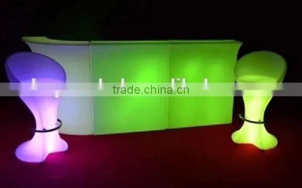 Nightclub used RGB color changing led glowing shining vintage bar counter
