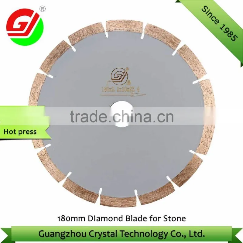 high quality 7" 180mm diamond blade for stone diamond saw blade for granite diamond tool manufacturer