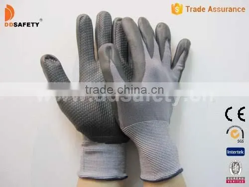 DDSAFETY Hot Sale 2016 PU Coated Gloves With Nylon Liner