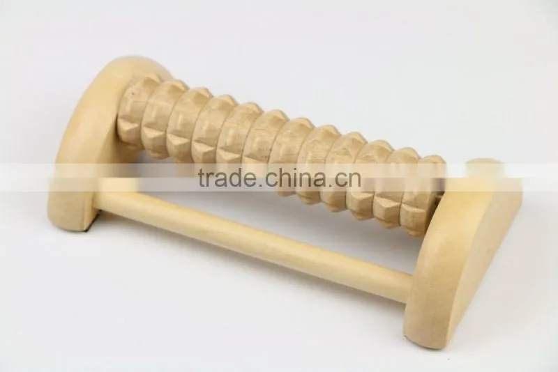 Wooden Foot leg Massager Reflexology Roller Stress Useful Relief Massage
