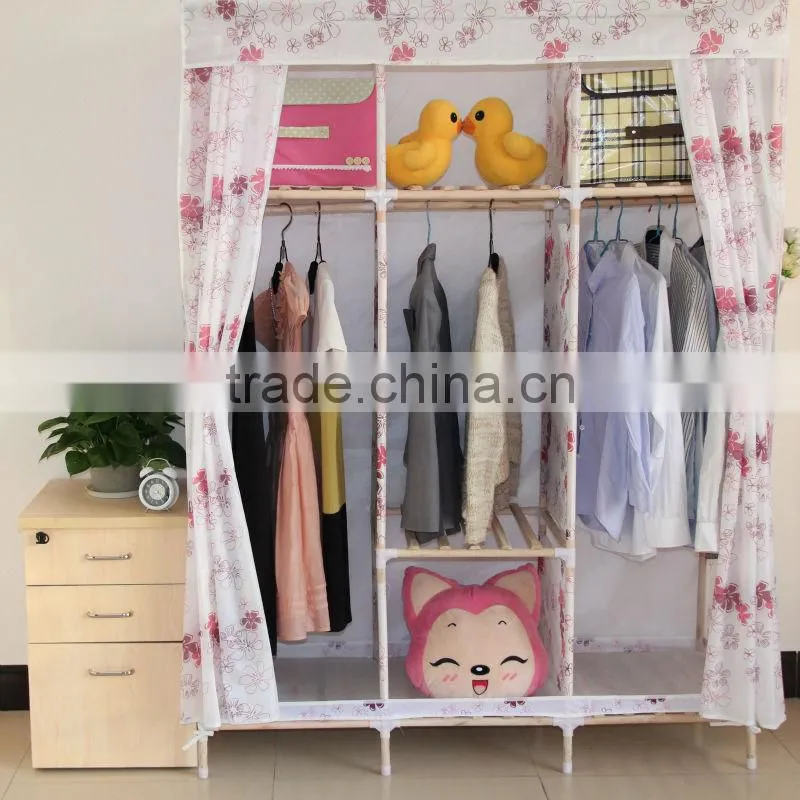 factory price removable collapsible wardrobes for home furniture