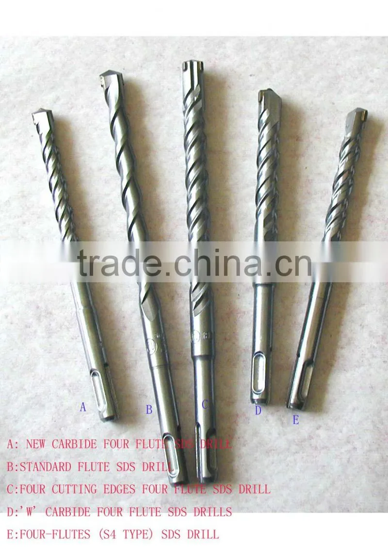 SDS Plus standard flute eletric hammer drill bits 8*160mm