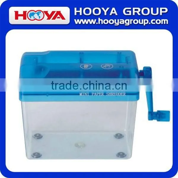Mini manual paper shredder
