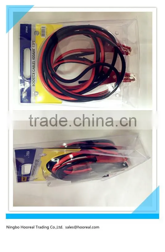 HEAVY DUTY 12' FT 6 GAUGE 400 AMP EMERGENCY JUMPER CABLE BOOSTER JUMP START NEW/BOOSTER CABLE /BATTERY CABLE FOR CAR USE