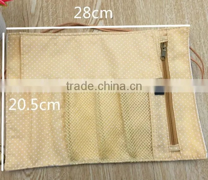 High quality low price most weclomed rolled up pencil case /pencil pouch