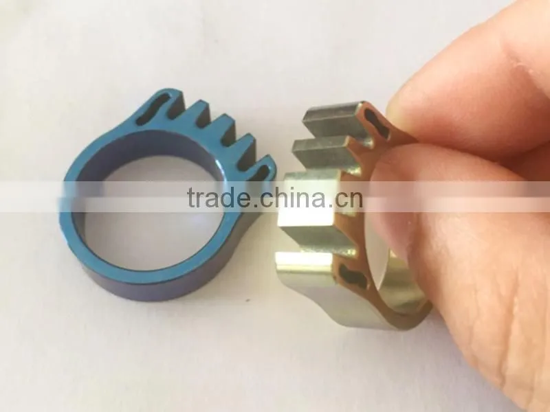 TK-1778 tactical gear survival tool EDC TC4 titanium alloy Self-Defense Ring