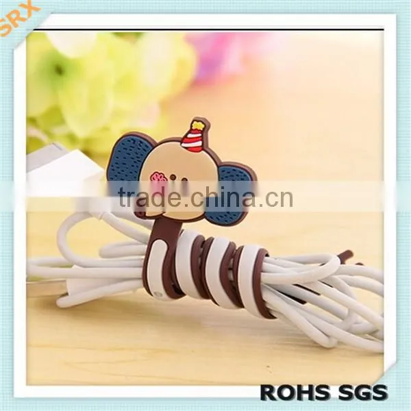 Fahion DIY cute shape earphone cable wire winder/earphone cable winder