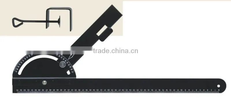 adjustable square angle ruler with protractor