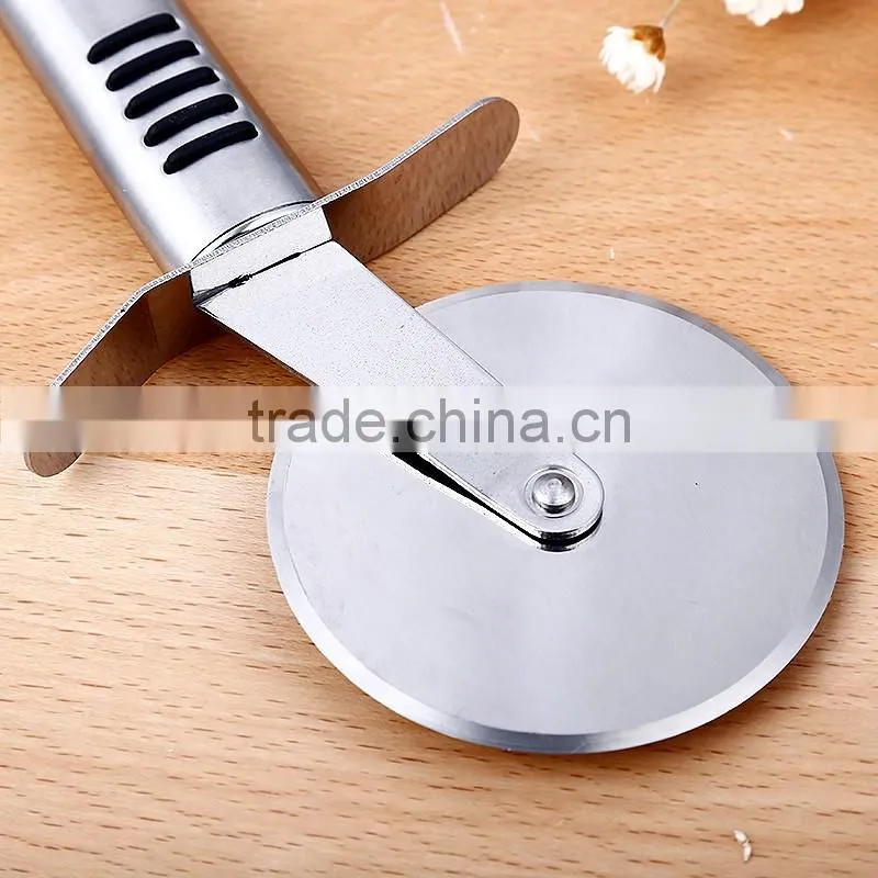 High quality hot sale full stainless steel material round shape pizza cutter