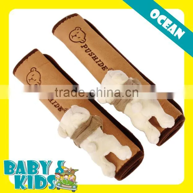 2pcs Set Animal Design Children Kids Car Safety Fasten Seat Belt Shoulder Cover Pad