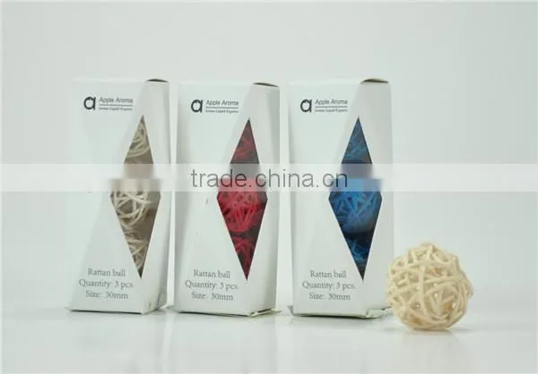 nice packing white natural decorative rattan ball