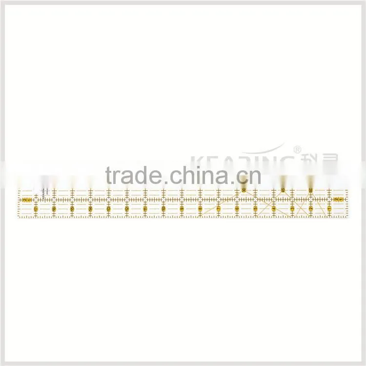 OEM Luxury quilting garment ruler, 24'' * 6'' acrylic Patchwork ruler for sewing quilting # KPR2406