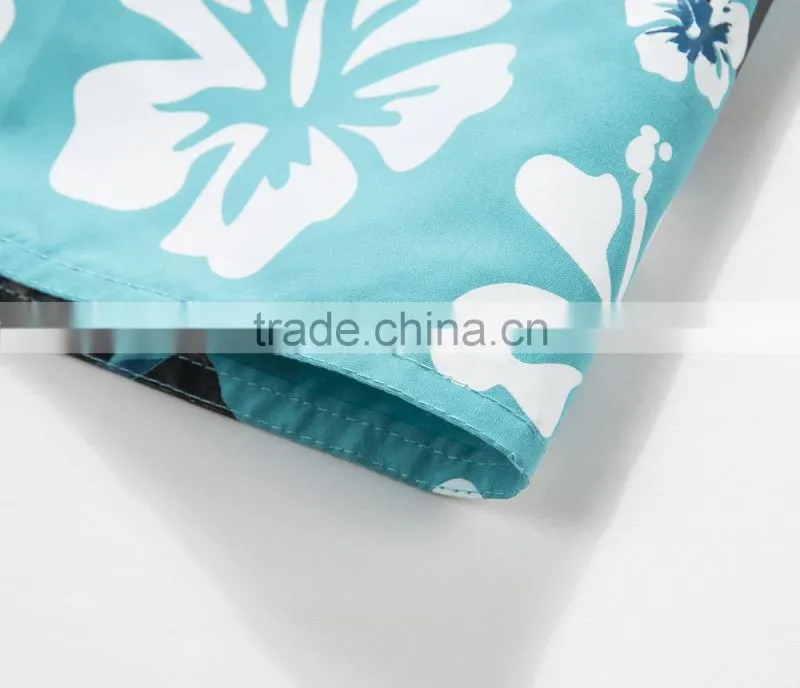 OEM Customized shaped boy swim shorts peach skin 100% polyester