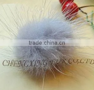 CX-F-01 Mink Fur Cute Ball Fashion Ring