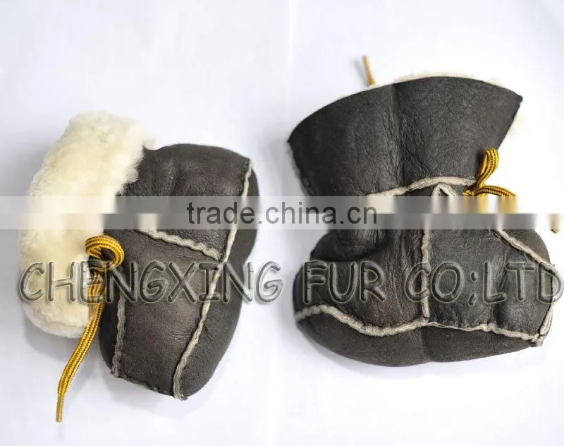 CX-SHOES-02 Top Quality Soft Sole Genuine Leather Baby Shoes Branded