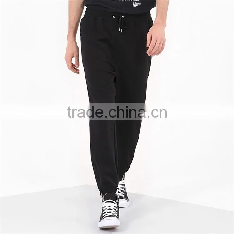 Stylish cheap trouser 100%cotton custom blank jogger pants