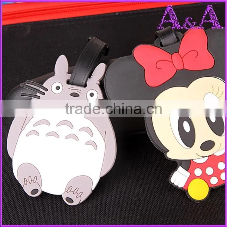 Fashion custom gift airplane soft pvc pu leather luggage tags