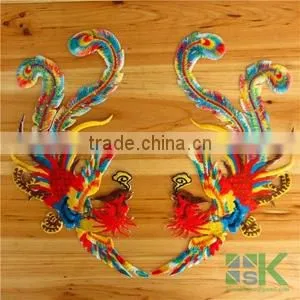 DIY Pathches Phoenix Sew on Iron On Patches For Clothing Garment Felt Badge Appliques DIY Accessory