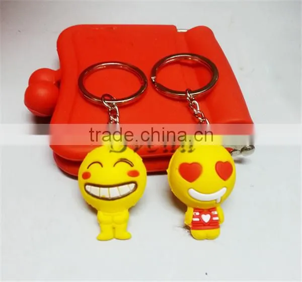 Latest Emoji Keychain Cute 3D Keychain Emoji dolls with wholesale price from China