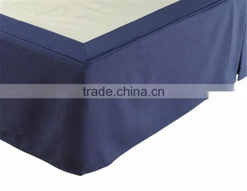 2017 Wholesale Customized High Quality 5 Star Hotel Jacquard Bed Skirt