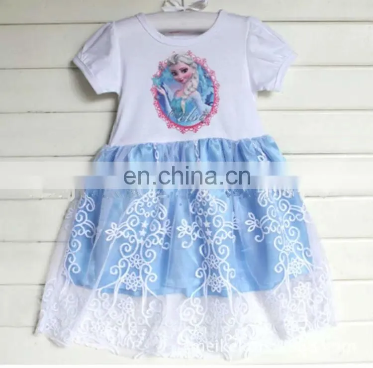 2014 Hot Sale Elsa Girl Party Dress , Frozen Elsa Dress