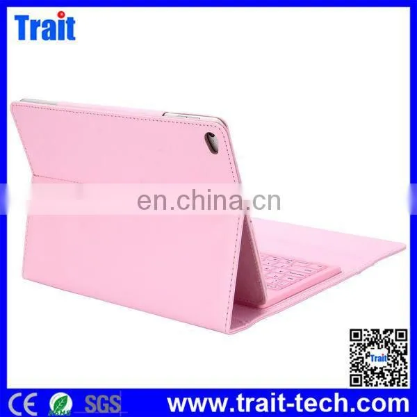 High Quality Fashion Silicone Bluetooth Keyboard Leather Flip Case for iPad Air2,Bluetooth Keyboard Case
