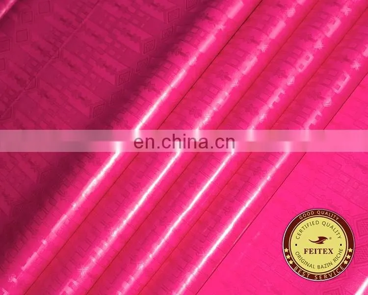 100% Organic Cotton Fabric For African Women Clothing Bazin Shadda Brocade Nigeria Style