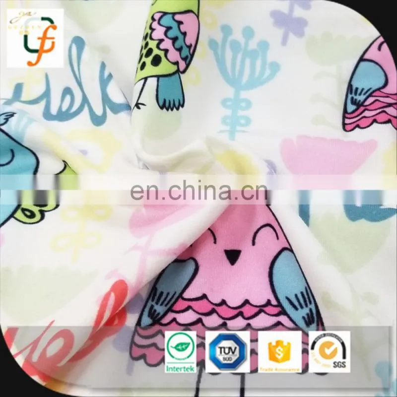 cheap printed brushed polyester fabric for children