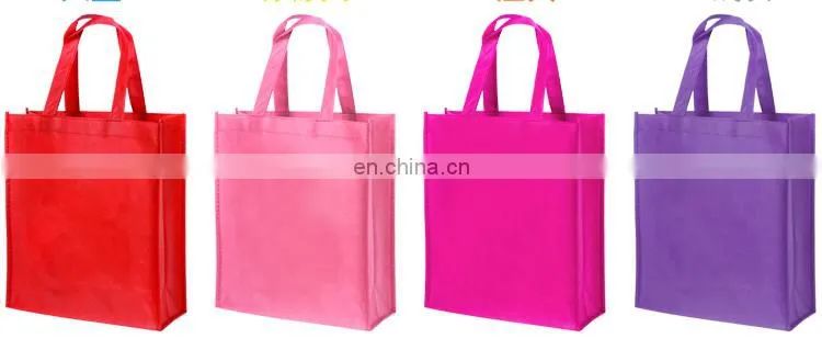 Promotion Colorful Reusable PP Printed Non Woven Shopping bag