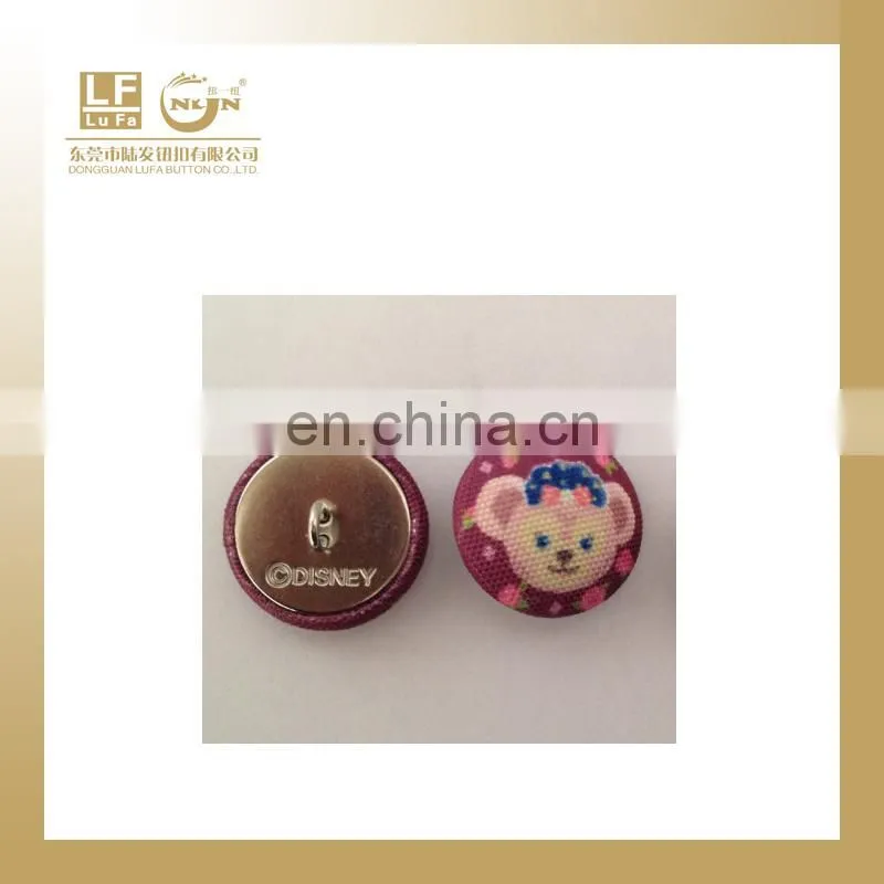 clothing button with cloth coverd