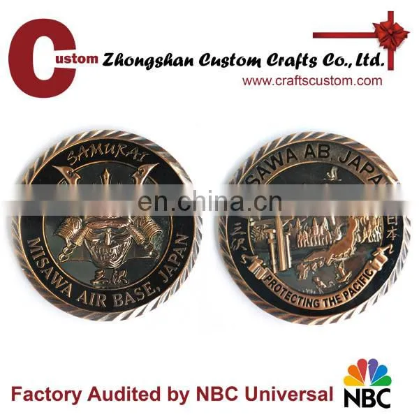Professional coin making die casting custom Zinc alloy coin for sale/challenge coin/metal coin