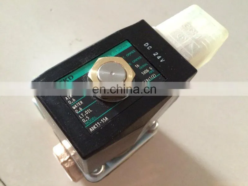 Safety Electric CKD Solenoid Valve Japan Pneumatic Solenoid Valves ADK11-15A-B2HB-DC24V