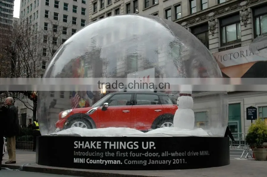Winter inflatable snow bubble / car shows guard inflatable