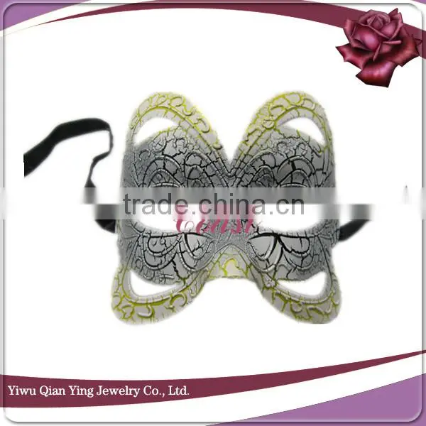 cheap butterfly shaped plastic masquerade party face mask for birthday party