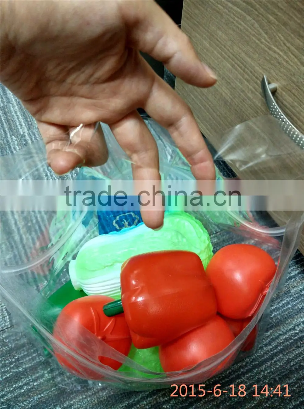 Customer Printing Plastic Packaging fruit bag with holes