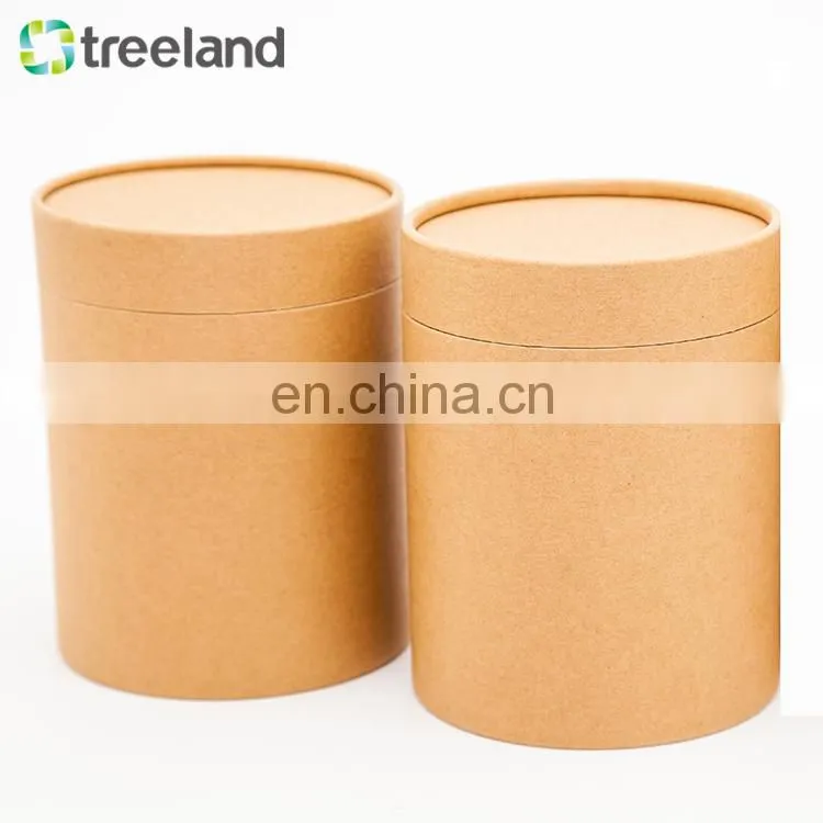 Kraft Paper Box Packaging Round Shape Cylinder Cardboard Can