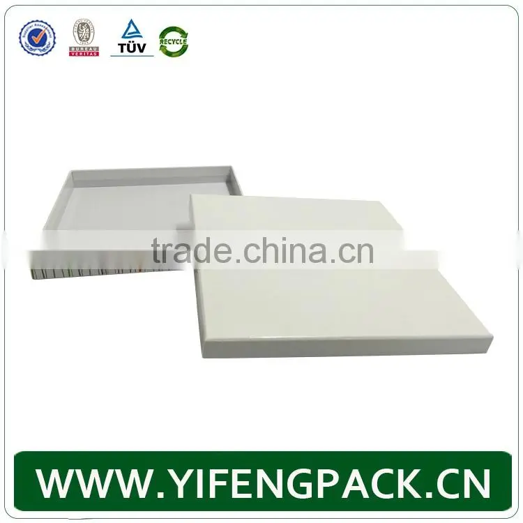 custom white cardboard paper packaging t-shirt box