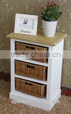 bedroom furniture classic White MDF bedside table/cabinet