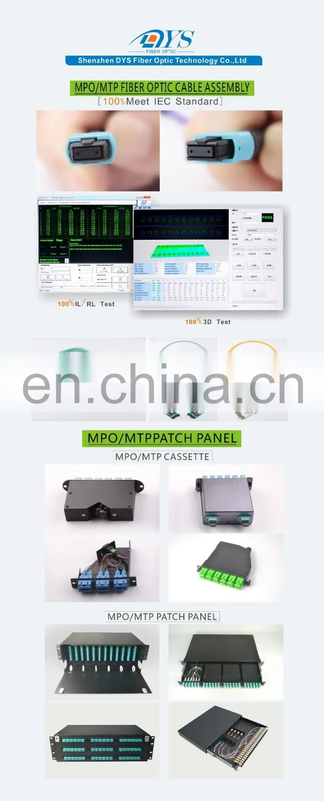 FTTX Solution Provider 24 Core MTP -LC Optical Fiber Cassette