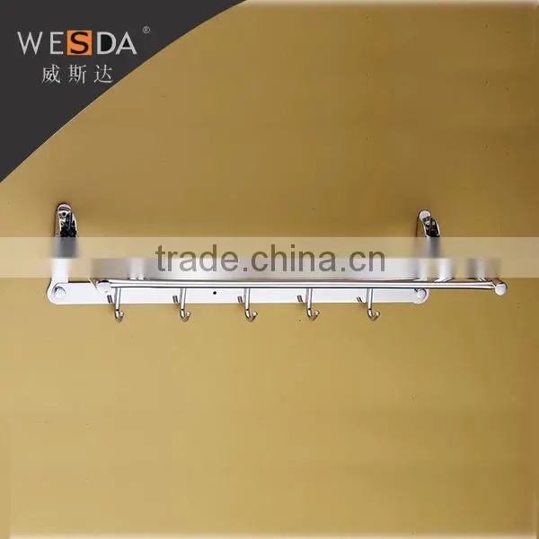 WESDA Wall mount 201Stainless Steel Bathroom Towel Rack, bathroom adjustable towel rack (holder)