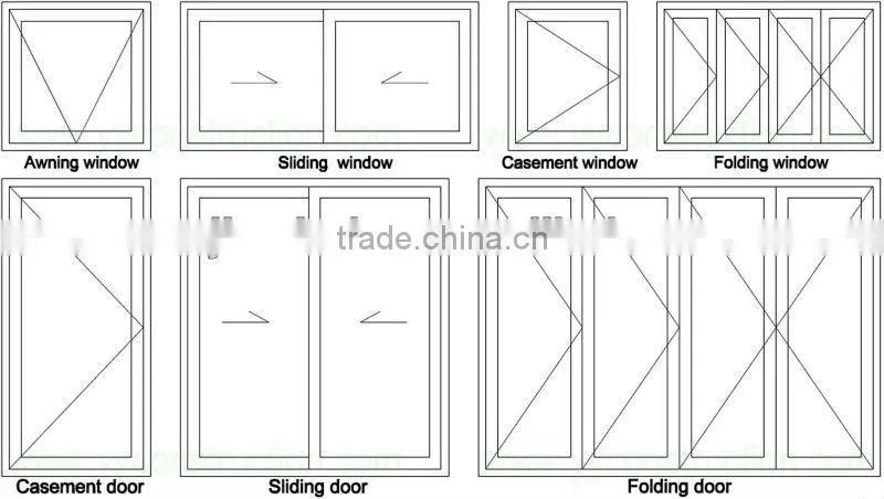 UPVC window grills design for sliding windows,PVC sliding glass window