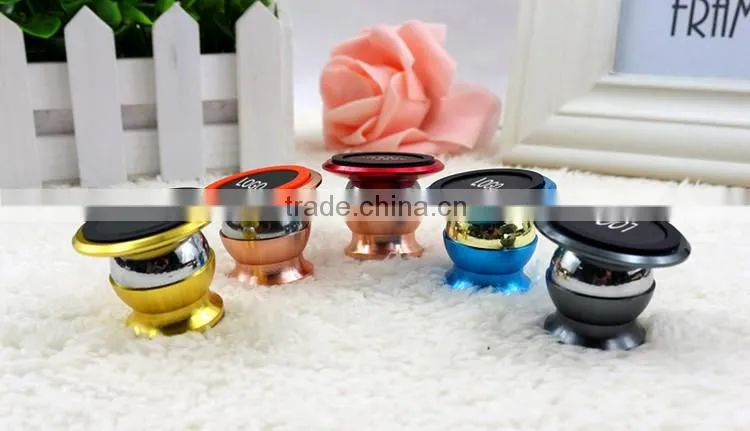 Magnet 360 Rotating magnetic funny cell phone holder for desk Magnetic Car Mount stainless steel Metal stand cell phone holder
