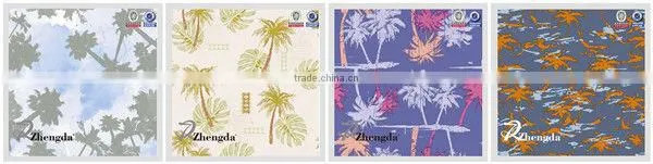 100% Polyester Outdoor Use Leaf Printed Fabric